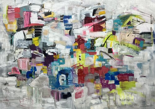 Joyful City di Marie Manon Corbeil, Pittura in vendita su Singulart