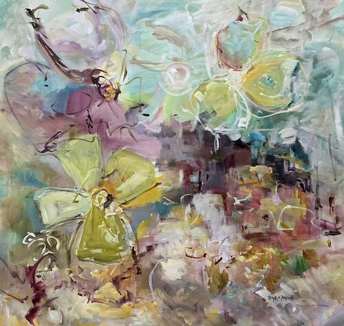 Tranquility in Chaos van Marie Manon Corbeil, Schilderij te koop op Singulart