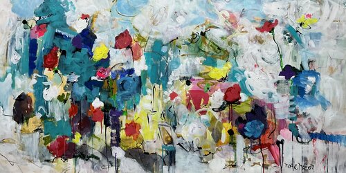 Fresh Flowers by Marie Manon Corbeil, 회화 for Sale on Singulart