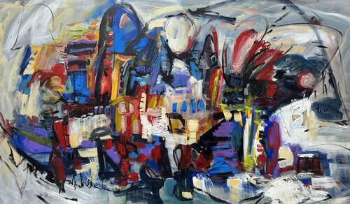 Storm meeting Hope di Marie Manon Corbeil, Pittura in vendita su Singulart