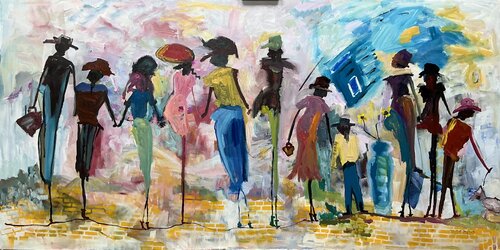 Different Stories, Different Lives by Marie Manon Corbeil, Painting for Sale on Singulart