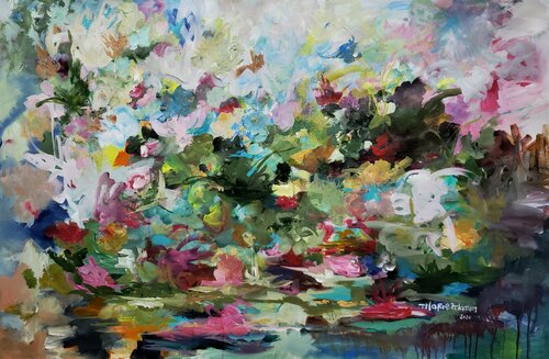 Jardins de Nenuphars van Marie Manon Corbeil, Schilderij te koop op Singulart