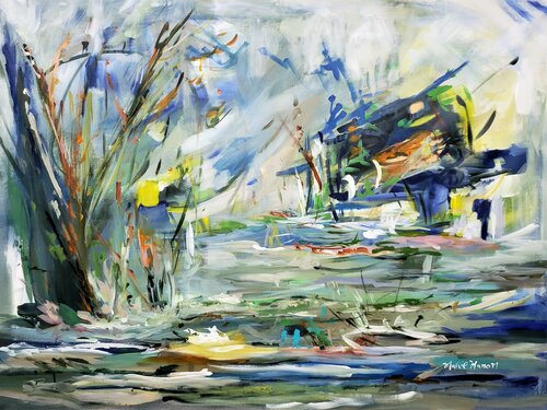 Fly Fishing van Marie Manon Corbeil, Schilderij te koop op Singulart