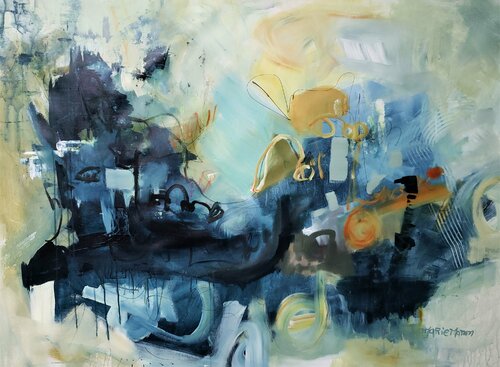 Blue City van Marie Manon Corbeil, Schilderij te koop op Singulart