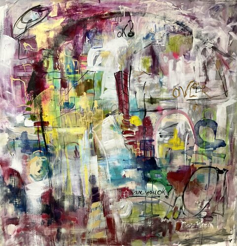 Paris, It’s Over !!- Tribute to Joan Mitchell by Marie Manon van Marie Manon Corbeil, Schilderij te koop op Singulart