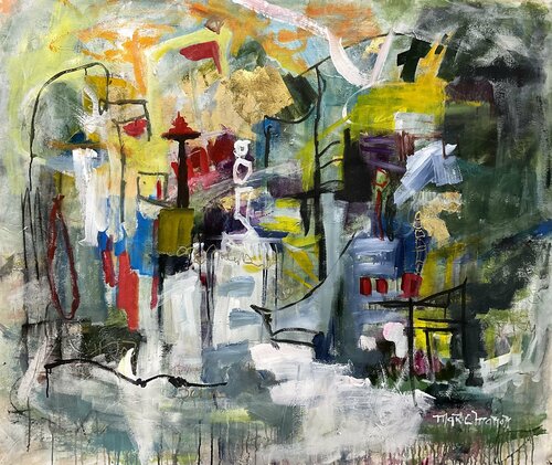 A Pirate looks at Forty van Marie Manon Corbeil, Schilderij te koop op Singulart