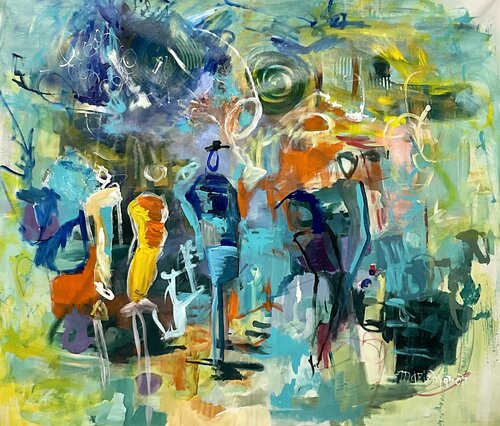 Don’t Talk to Strangers van Marie Manon Corbeil, Schilderij te koop op Singulart