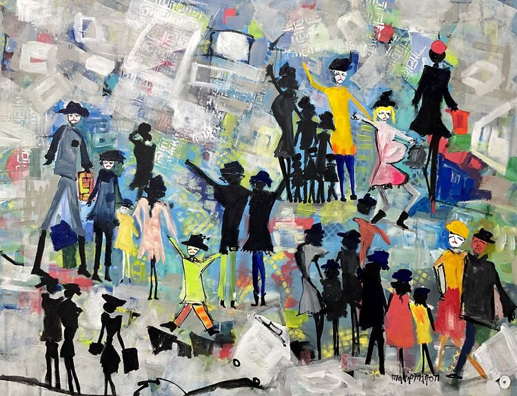 Behind the destruction there’s a village Marie Manon Corbeil