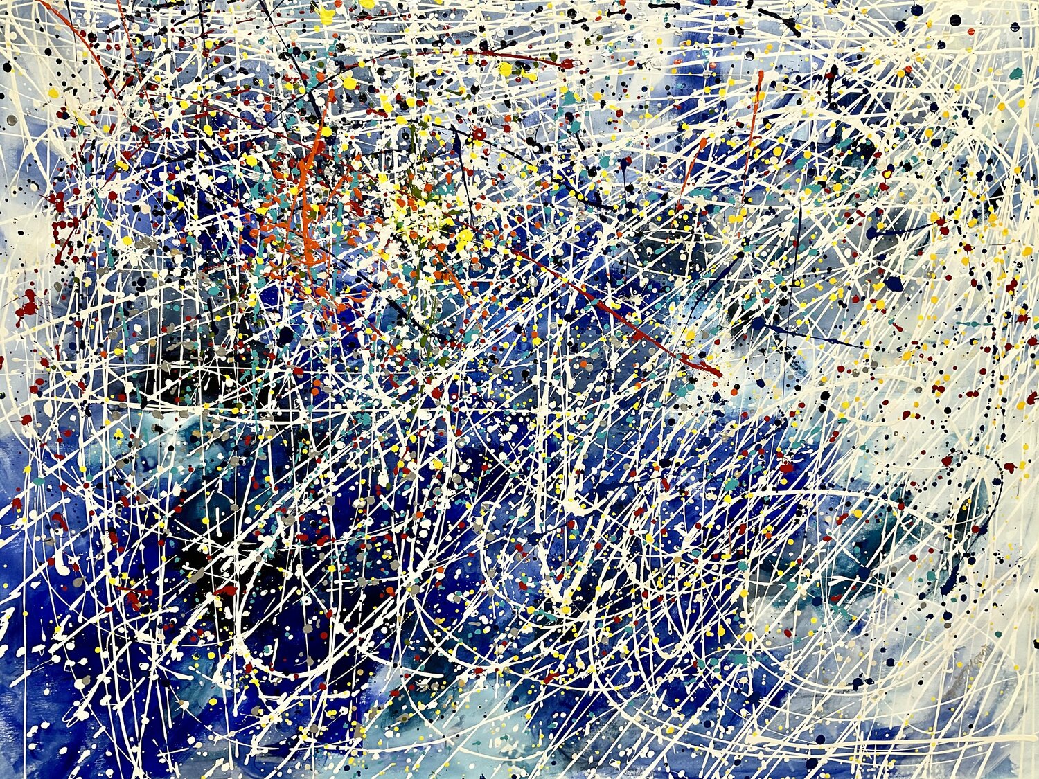 Whenever life gets you down - Inspired by Jackson Pollock Marie Manon Corbeil