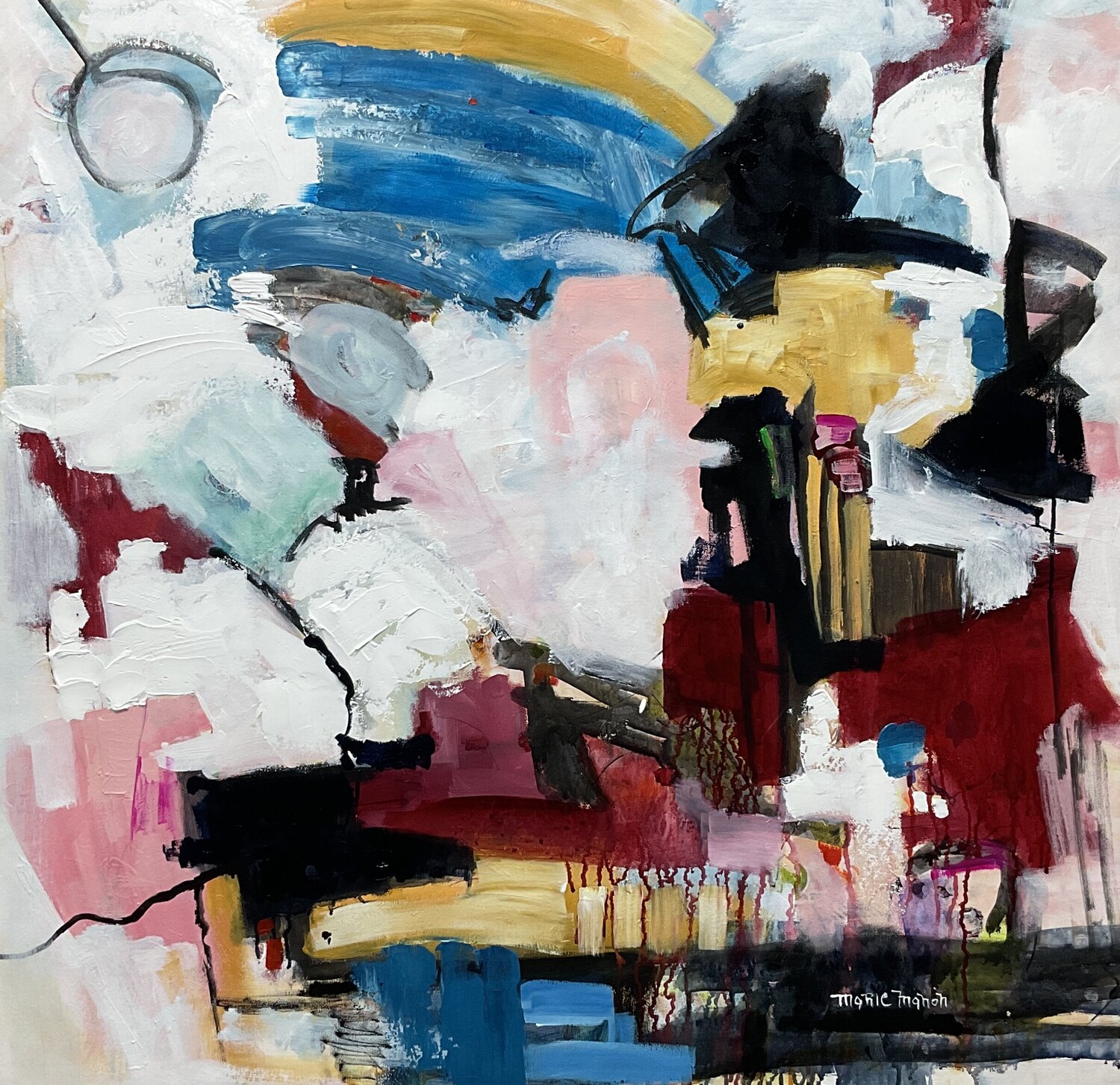 Wildwood - Inspired by Franz Kline Marie Manon Corbeil Originalgemälde zu verkaufen