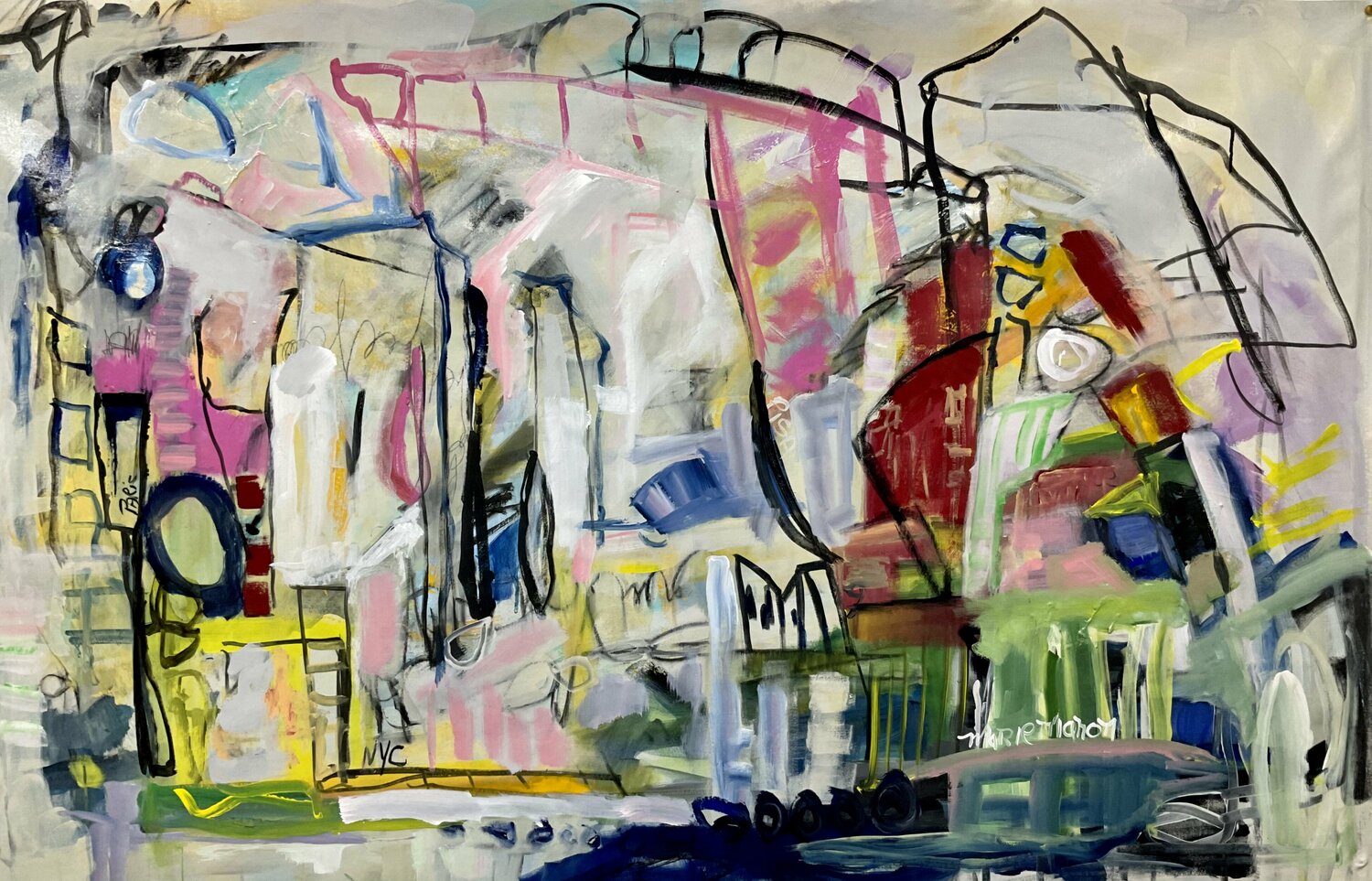 Paris  , City of Love Marie Manon Corbeil Originalgemälde zu verkaufen