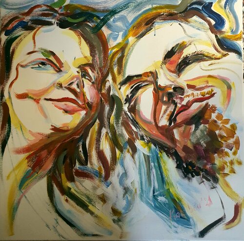 A COUPLE. Valentinstag. van Karibou, Schilderij te koop op Singulart