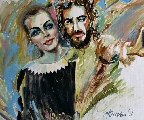 Romy Schneider und régie Andrzej Zuławski. Film. Kino von Karibou, Malerei kaufen auf Singulart