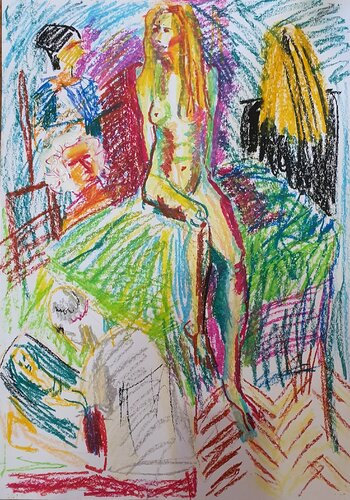 poetry nude von Karibou, Zeichnungen kaufen auf Singulart