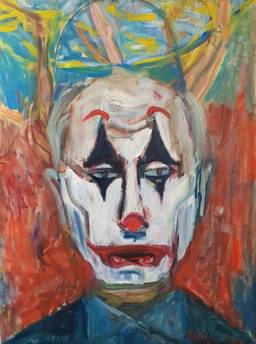 Putin  -  Joker. di Karibou, Pittura in vendita su Singulart