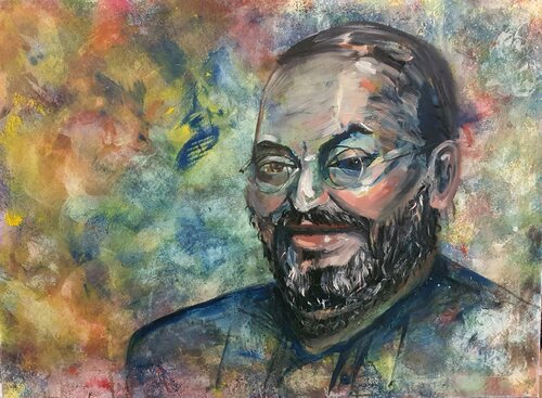 Mysterium eines Mannes. Belkowsky by karibou artist von Karibou, Malerei kaufen auf Singulart