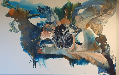 The biggest enormous and peaceful mother nature caribou di Karibou, Pittura in vendita su Singulart
