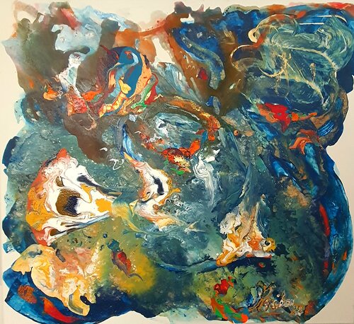 Rest for the soul. di Karibou, Pittura in vendita su Singulart