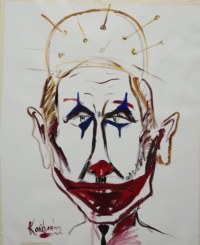 NFT - Joker. Bloody Putin. di Karibou, Pittura in vendita su Singulart