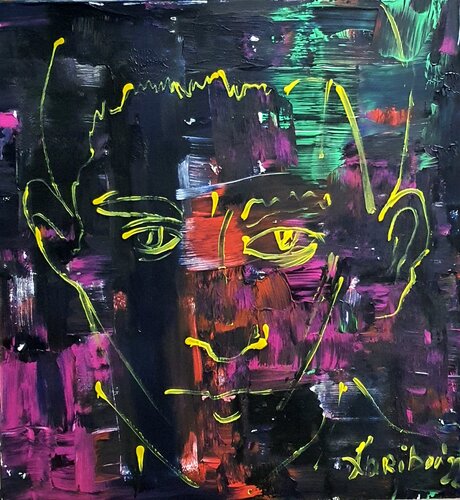 Franz Kafka. Portrait. di Karibou, Pittura in vendita su Singulart