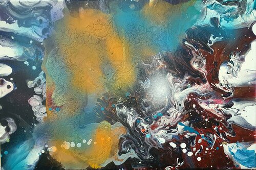 Abstract galaxy by Karibou, Painting for Sale on Singulart
