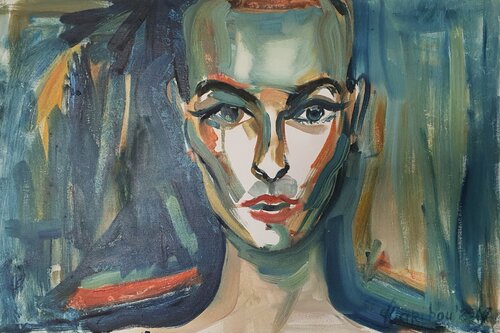 Hommage an Sinead O'Connor „Nothing Compares 2 U“ von Karibou, Malerei kaufen auf Singulart