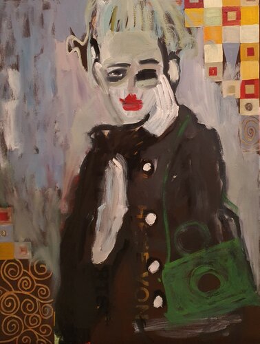 Black friday à la Klimt . von Karibou, Malerei kaufen auf Singulart