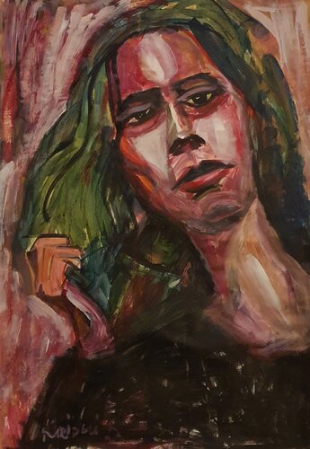 Female portrait von Karibou, Malerei kaufen auf Singulart