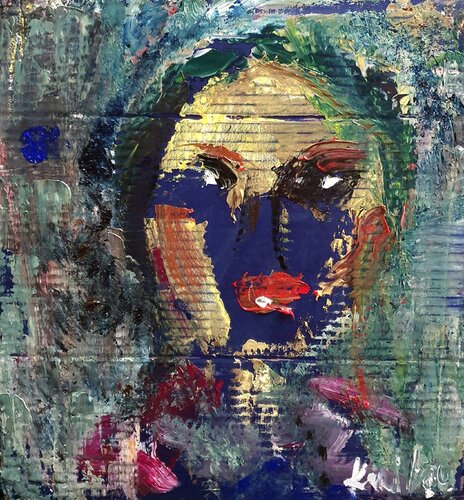 Porträt von Fayoum van Karibou, Schilderij te koop op Singulart