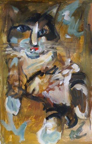 🐱 Katze de Karibou, Pintura a la venta en Singulart