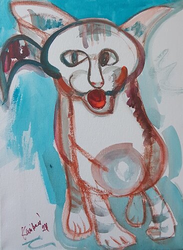 🐱 SM Katze by Karibou, Painting for Sale on Singulart