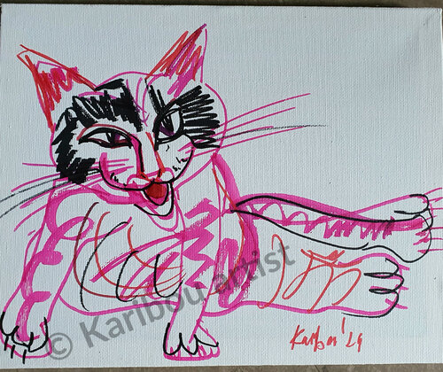 🐱 Kätzchen. Pet von Karibou, Zeichnungen kaufen auf Singulart