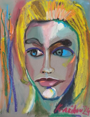 Portrait of a WOMAN. von Karibou, Malerei kaufen auf Singulart