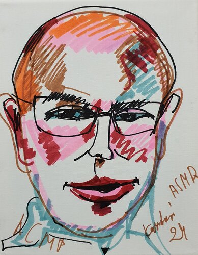 Portrait eines zukünftigen ASMR Doktors von Karibou, Zeichnungen kaufen auf Singulart