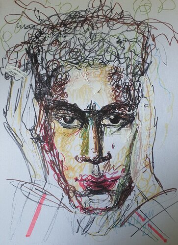 BASQUIAT. Zeichnung von Karibou, Malerei kaufen auf Singulart