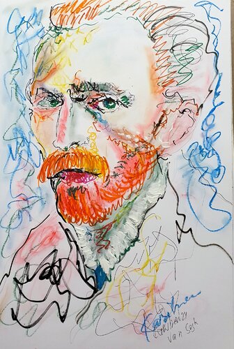 Van Gogh van Karibou, Tekening te koop op Singulart