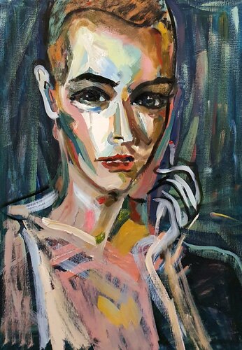 Sinead O'Connor. Rock Star. di Karibou, Pittura in vendita su Singulart