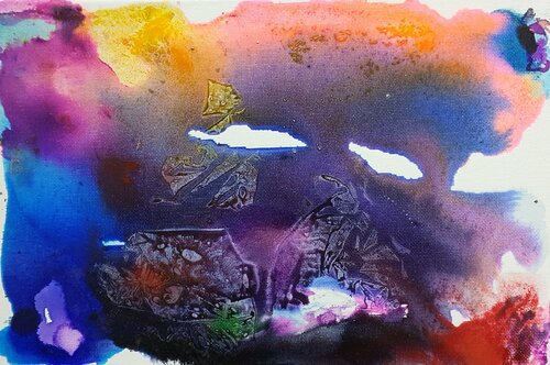 Sonnenschein. Sonnenuntergang. de Karibou, Pintura a la venta en Singulart