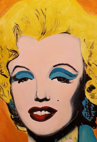 Marilyn Monroe in the manner of Warhol di Karibou, Pittura in vendita su Singulart