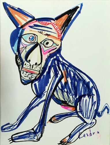 Picasso Dog. von Karibou, Malerei kaufen auf Singulart