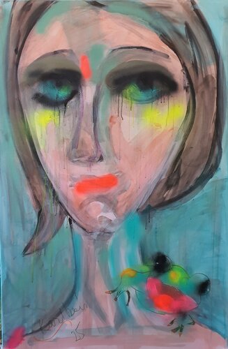 Froschkönigin oder das verblassene Reich de Karibou, Pintura a la venta en Singulart