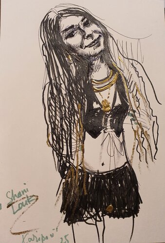 7. October Shani Louk Israel von Karibou, Zeichnungen kaufen auf Singulart