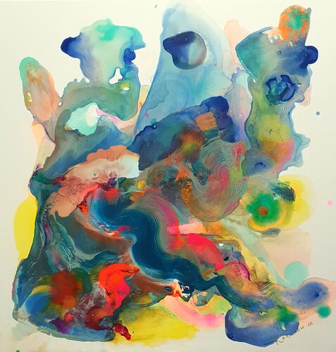Taurus, Water abstract von Karibou, Malerei kaufen auf Singulart