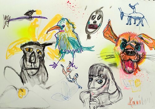 Zeichnung A3 by Karibou, 絵画 for Sale on Singulart