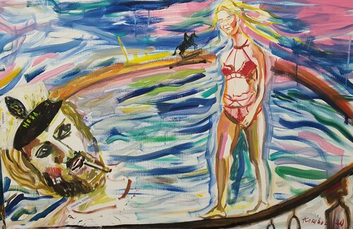 No war. Russia. Blue red violet. Saint-Petersburg. Summer dream von Gogol von Karibou, Malerei kaufen auf Singulart