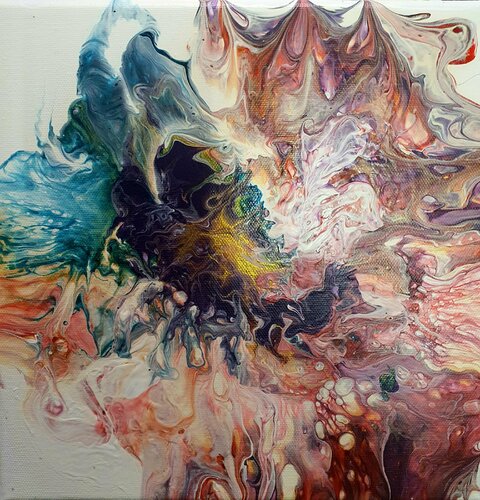 An abstract WHITE and GOLD - S ART. von Karibou, Malerei kaufen auf Singulart