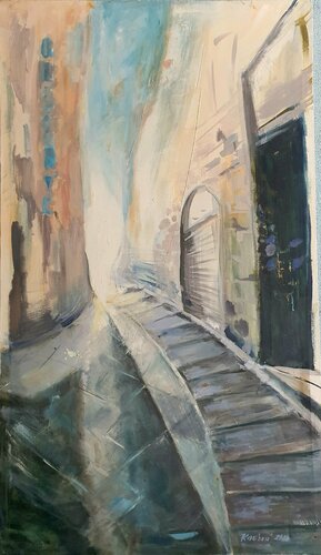 Italia semi-abstract cityscape von Karibou, Malerei kaufen auf Singulart