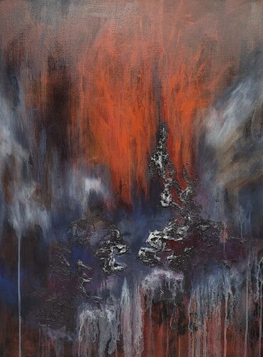 Born of Fluid and Flame #2 van Redin Winter, Schilderij te koop op Singulart