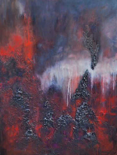 Born of Fluid and Flame #5 di Redin Winter, Pittura in vendita su Singulart