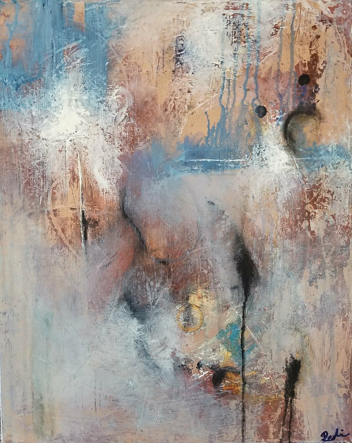 Lucid Dreams of an Unbounded Universe Redin Winter Originalgemälde zu verkaufen